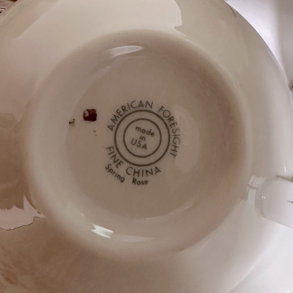 Spring Rose by AMERICAN FORESIGHT CUPS AND SAUCERS $12 each or 5 x $50 - Picture 7 of 7